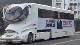 AK Parti'den 'Transformer' temalı seçim otobüsü