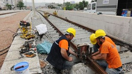 Bursaray Kestel Hattı’nda ray döşeme çalışmalarına başlandı!