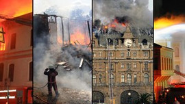 İstanbul'un tarihi yandı!
