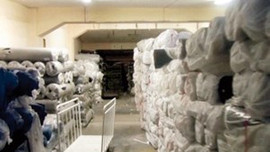 Milyonluk kumaş vurgunu