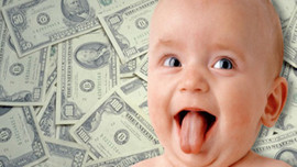 Bebeğe piyango vurdu!