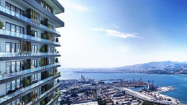 İzmir'in en güzel manzaralı rezidansı örnek daireleriyle görücüye çıktı