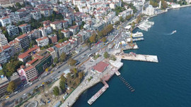 Kabataş Martı projesinin çalışmaları havadan görüntülendi