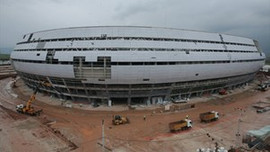 Pişmaniye görünümlü Kocaeli Stadı'nın yüzde 95'i tamam!