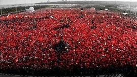Tarihi Yenikapı mitinginden kareler...
