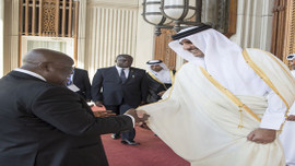 Gana Devlet Başkanı Katar'da