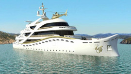 Swarovski tasarımlı yat yeni sahibini bekliyor