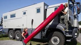 Zırhlı kamyon lüks bir eve dönüştü