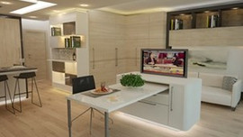 40 metrekarelik ev tek dokunuşla 74 metrekare oluyor!