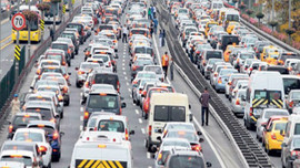 Trafikteki araç sayısı 21.5 milyona ulaştı