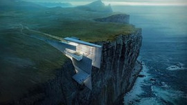 Uçurumun kıyısında lüks bir rezidans!