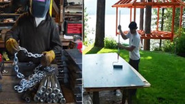 iki kafadar 6 ay uğraştı ağaç ev inşa etti!