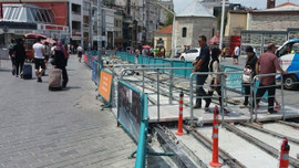 Cadde esnafı şantiye çalışmalarına yenik düştü!