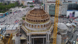 Taksim Camii inşaatında sona yaklaşıldı