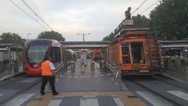 Aksayan tramvay seferleri normale döndü 