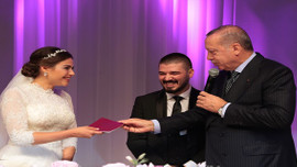 Cumhurbaşkanı Erdoğan nikah şahidi oldu