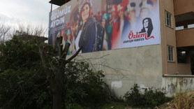 CHP'li adayın afişi için ağaç kesilmesine tepki!