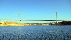 Türkiye'nin en uzun dördüncü asma köprüsü tamam