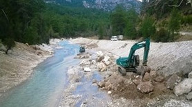Antalya'da HES için binlerce ağaç kesilecek