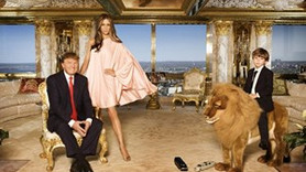 Emlak Kralı Trump'ın eşi olmayan altın kaplama evi!
