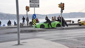 Onun Lamborghini'si yolda kalır mı kalır