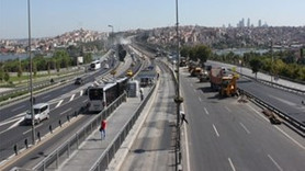 Haliç Köprüsü metrobüs yolunda onarım çalışması başladı!