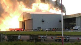 Dublin Havalimanı'nda yangın!