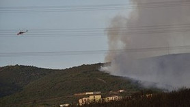 Tuzla'da askeri bölgede orman yangını