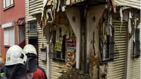 Beşiktaş'ta doğalgaz borusu patladı bir bina yandı