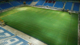 Trabzon Akyazı Stadı'nın çim serme çalışmaları sona erdi