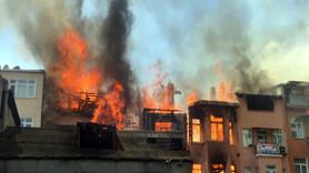 Tarihi semt Balat yanıyor! Ahşap evler tutuştu