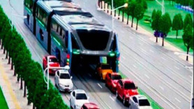 Çin'de bin 200 kişilik otobüs!