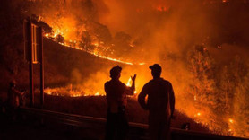 Yılın en büyük yangınında 80 ev yandı