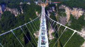 Avatar film çekimine sahne olan cam köprü