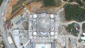 Çamlıca Camii'nde sona yaklaşılıyor! Kaba inşaat bitti