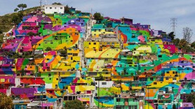 Graffiti ustaları 209 evi sanat eserine çevirdiler!