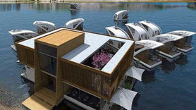 Fırat Nehri'ne yüzen oteller!