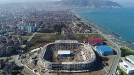 Ordu'da yapılan yeni stadın kaba inşaatı tamamlandı