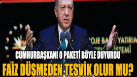 Erdoğan: Faiz oranları düşmeden teşvik yapılabilir mi?