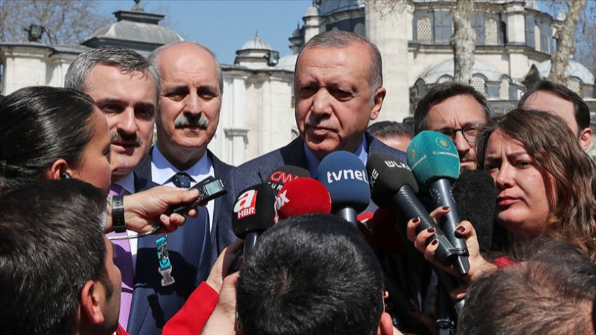 Erdoğan seçimle ilgili soruları cevapladı