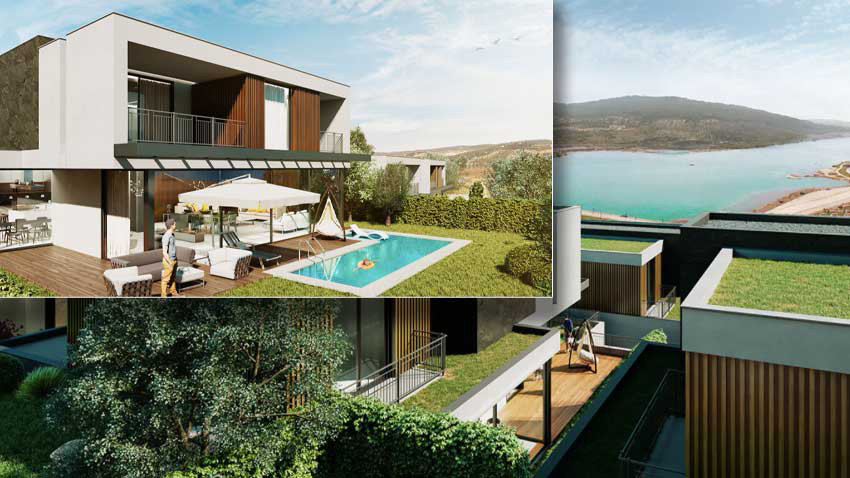 Gaziantep'te gölet manzaralı villa keyfi! Fiyatlar 2 milyon 300 binden başlıyor