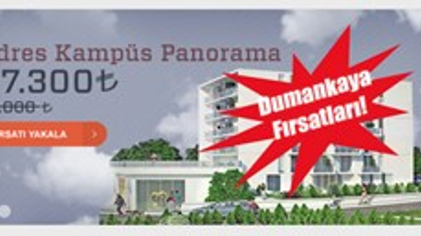 Dumankaya fırsatları! Adres Kampüs Panaroma'da 87 bin 300 TL'ye!