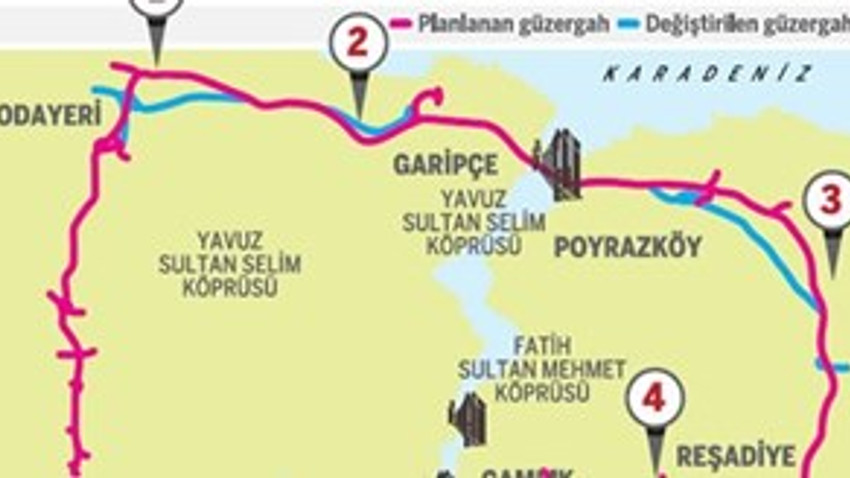 Kuzey Marmara Otoyolu Projesi’nde bu değişiklikler yapıldı!