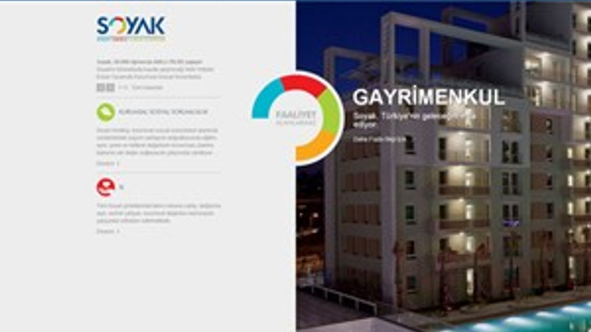 Soyak Holding'in web sitesi yenilendi!