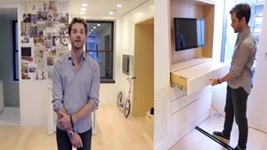 38 metrekarelik evi 5 oda 1 salon yaptı!