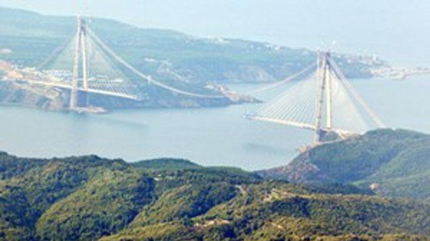 Yavuz Sultan Selim Köprüsü'nün havadan görüntüleri çekildi
