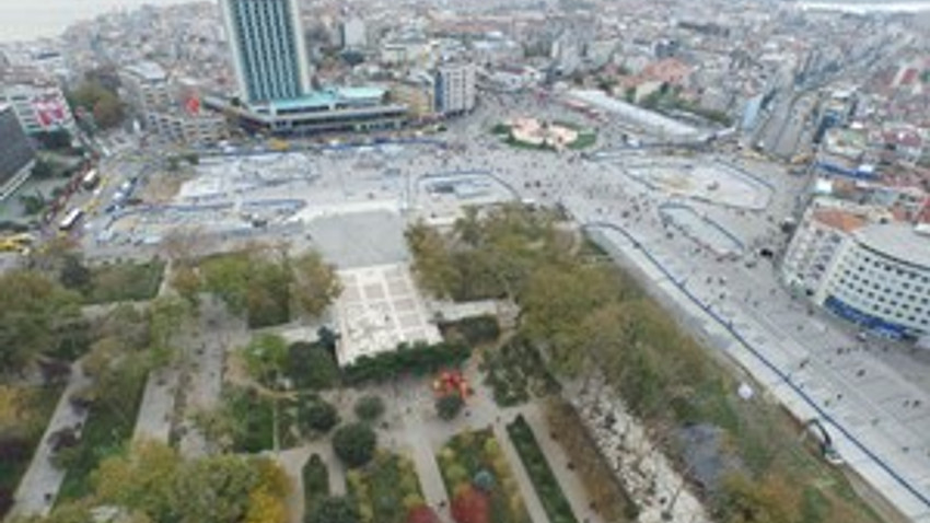 Taksim'de bitki bahçesi