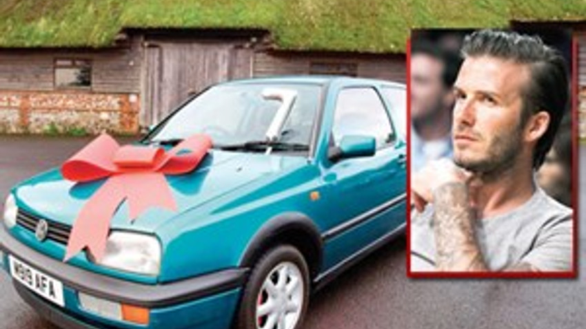 Yoksullar için Golf'ünü satan Beckham!