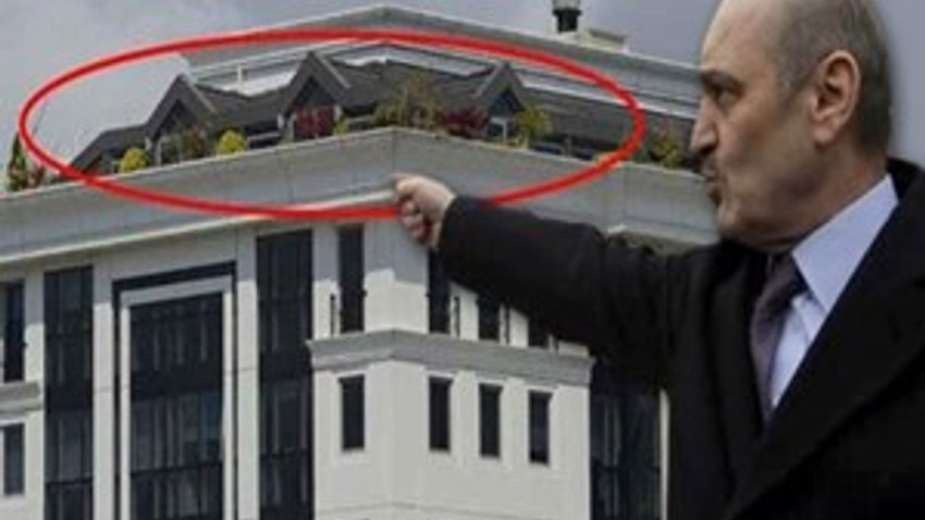 Erdoğan Bayraktar'ın çatısı kaçak çıktı!