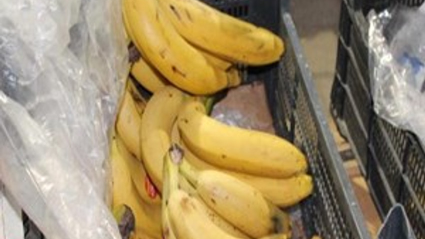 Dev markette örümcek avı! Muz alan aile şok oldu!